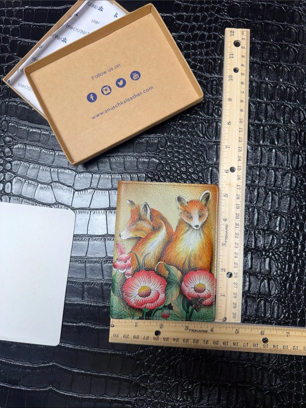 Anuschka Hand-Painted Passport Case RFID